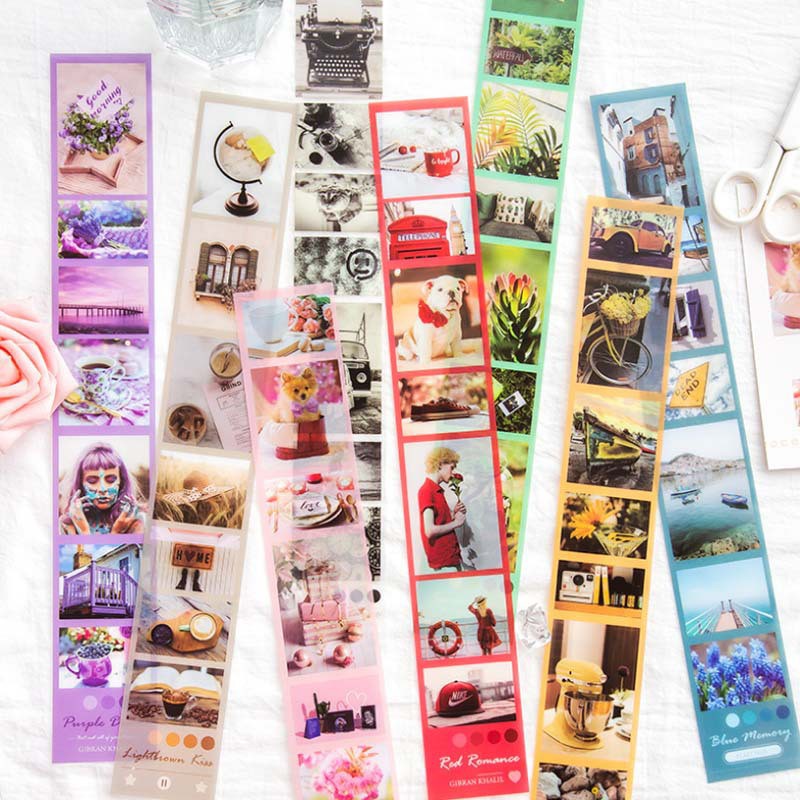 Sticker phong cảnh dễ thương đầy màu sắc Be Tiny