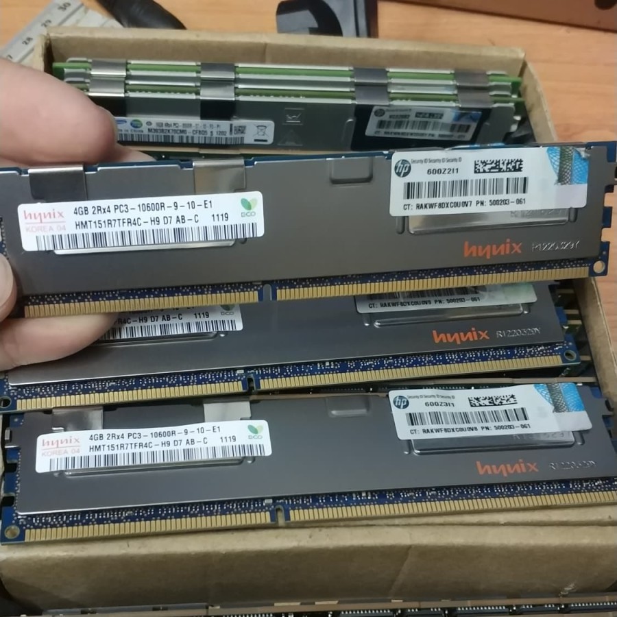 Bộ Nhớ Ram 4gb DDR3 2Rx4 Pc3-10600R Ecc Reg Hynix