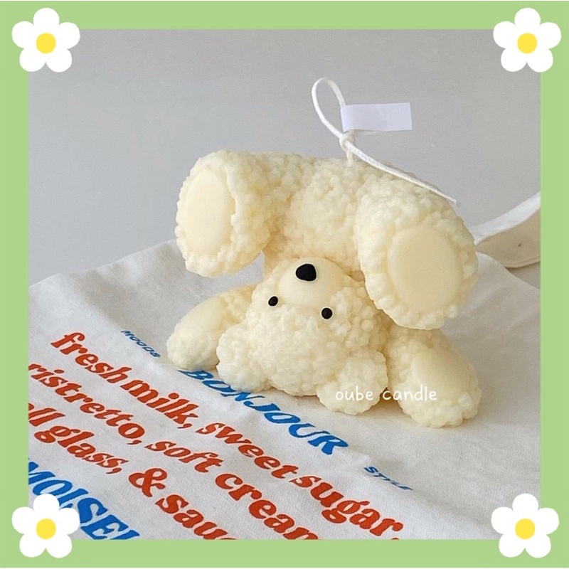 Nến Thơm Trang Trí Phòng Tinh Dầu Cao Cấp Tạo Hình Chú Gấu Nhào Lộn | Oube Candle NT108