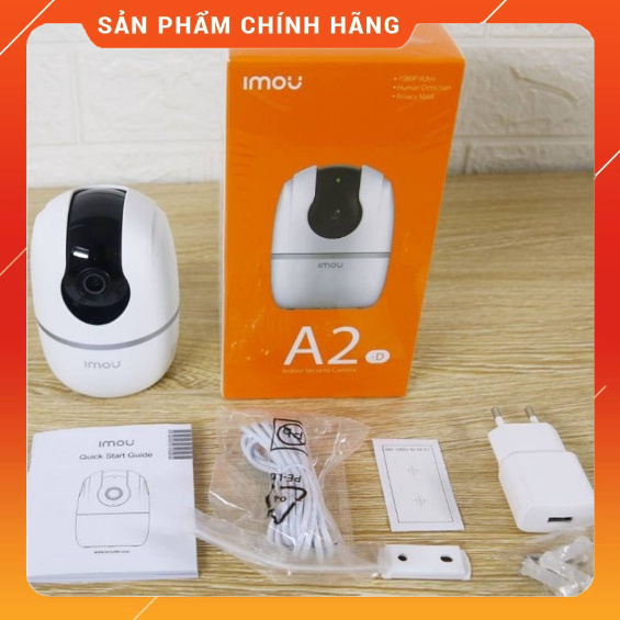 Camera IP WIFI IMOU RANGER A2  Full HD 1080P - Phiên bản 2022 - Đàm thoại 2 chiều - Hàng Chính Hãng