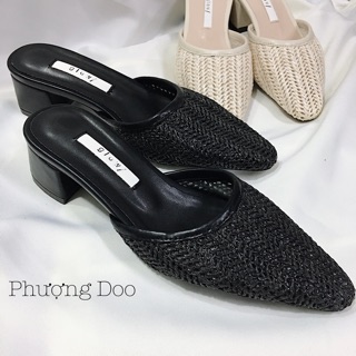 Guốc cói sục mũi nhọn