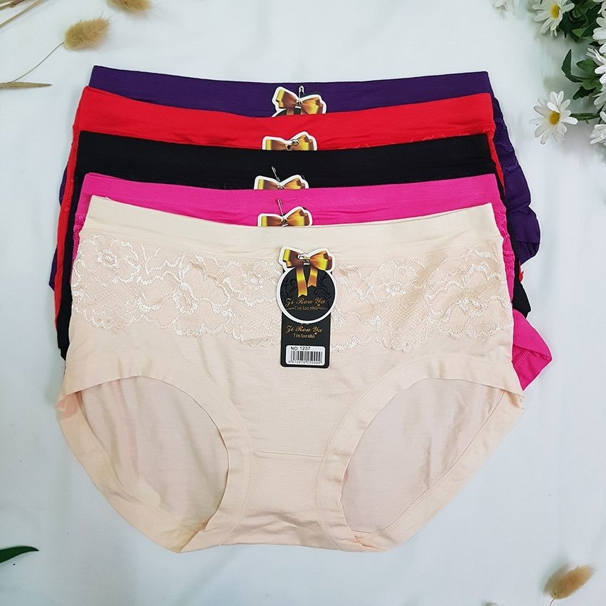 Quần Lót nữ Bigsize 1237 - Chất Cotton - Thoáng mát, mềm mại - Freesize cho nàng dưới 70kg