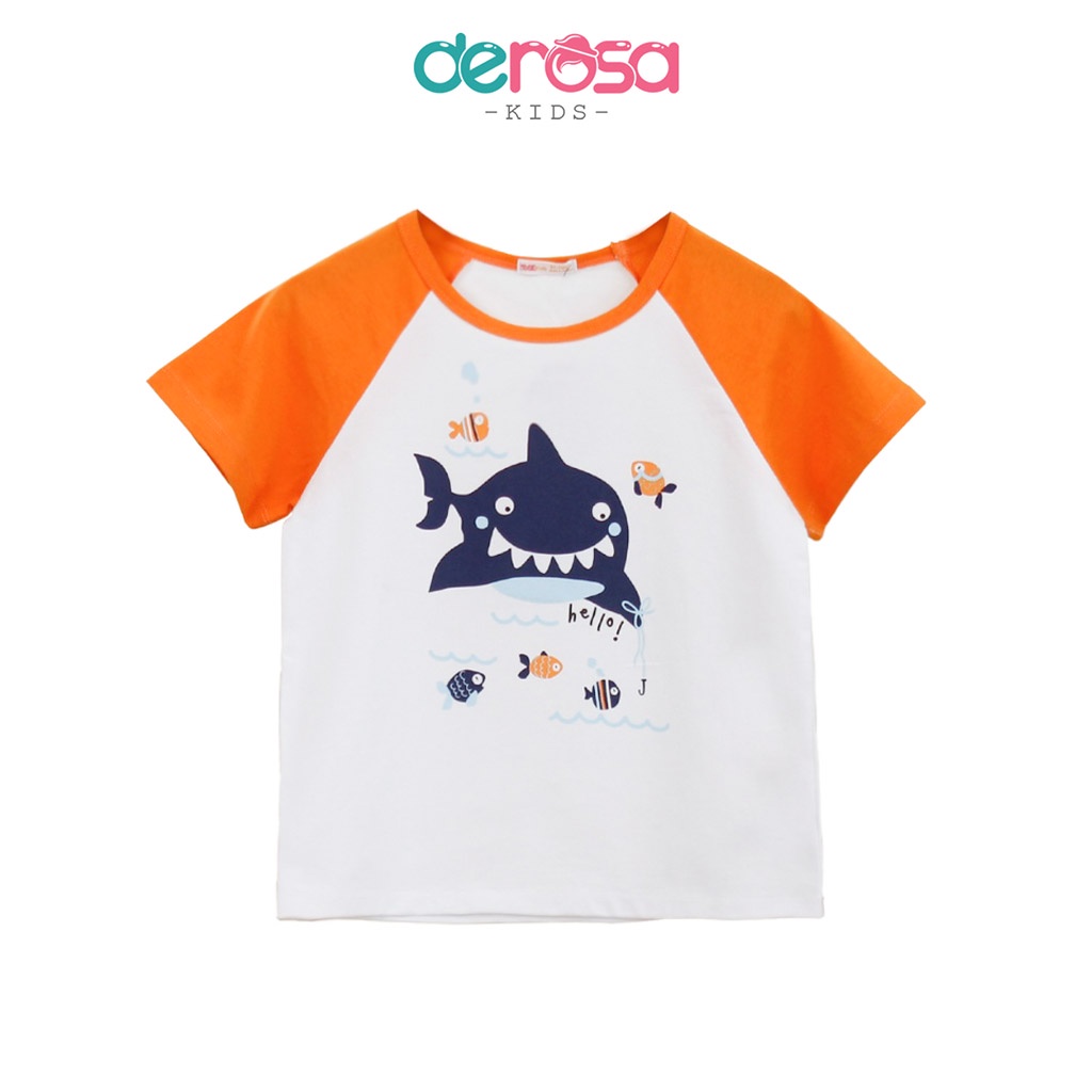 Áo cộc tay cho bé DEROSA KIDS đồ hè bé trai cho bé 2 - 6 tuổi KD035-037 (FROM NHỎ)