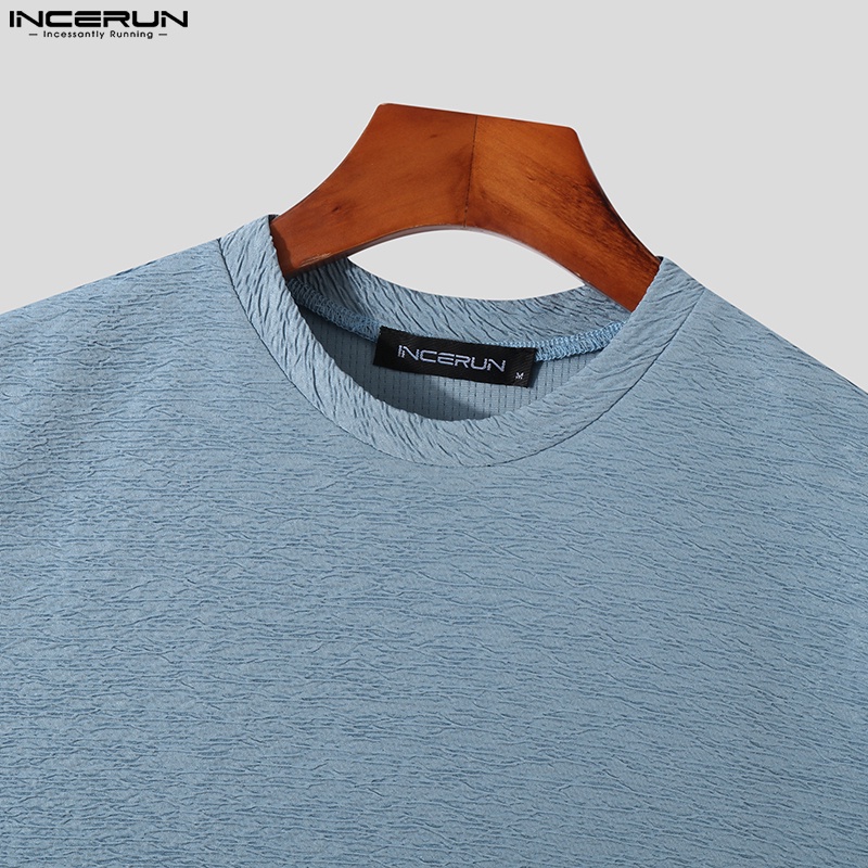 INCERUN Áo Thun Ba Lỗ Màu Sắc Đơn Giản Cho Nam
