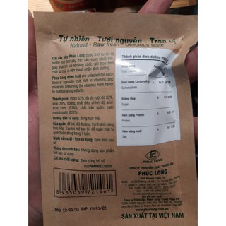 Trái cây tươi sấy dẻo Phúc Long (Trái cây tươi/Thơm/Xoài/Đu đủ)