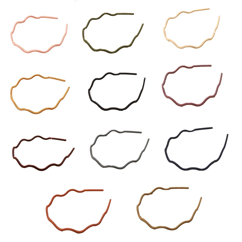 Băng Đô Cài Tóc Chống Trượt Màu Sắc Đơn Giản Cho Nữ