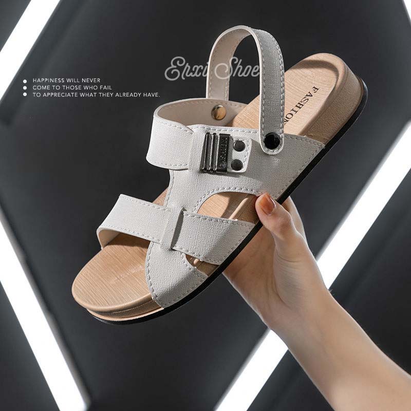 Dép Sandal Đế Bằng Chống Trượt Thời Trang Cho Nam