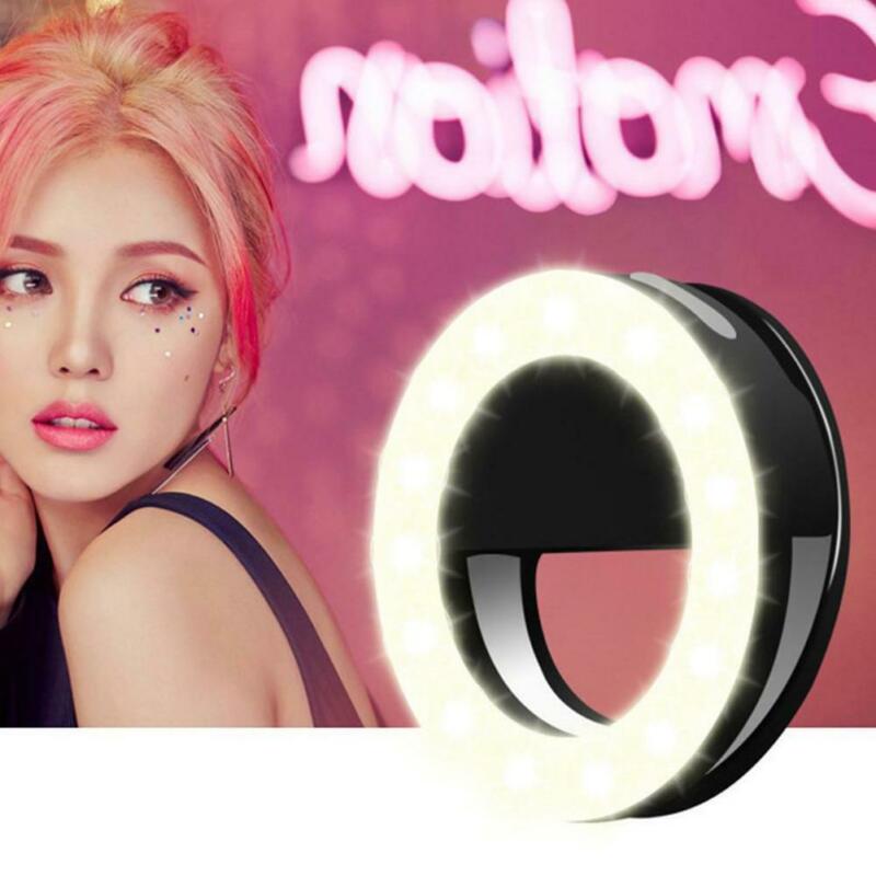 Đèn Led Tròn Kẹp Điện Thoại Hỗ Trợ Chụp Ảnh C0U3