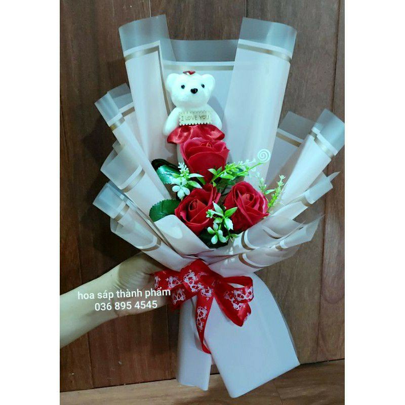 CON GẤU XỐP DÙNG BÓ HOA HOẶC BỎ HỘP QUÀ
