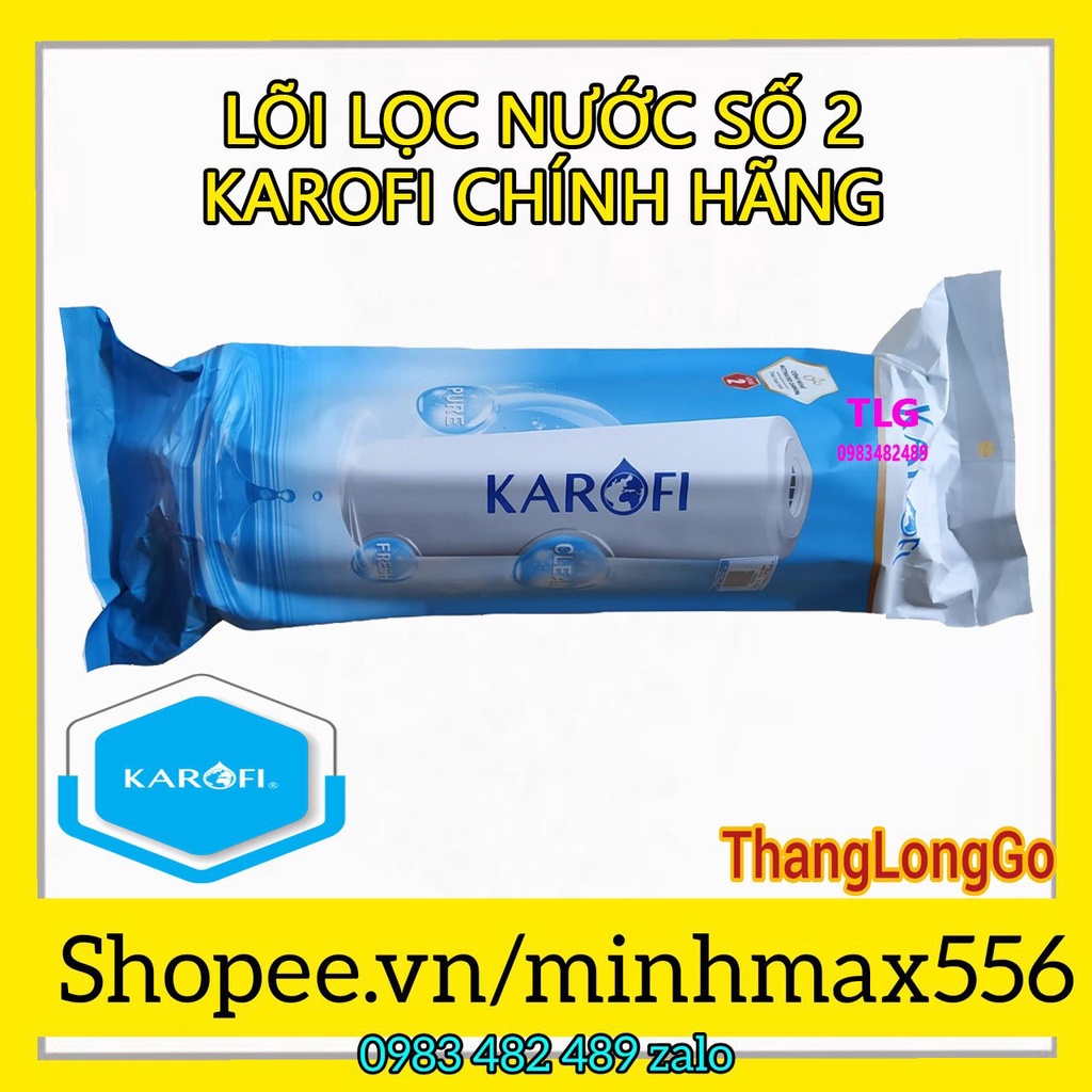 LÕI LỌC NƯỚC KAROFI DÀNH CHO MÁY 7 CẤP LỌC SỐ 123 | BỘ 3 LÕI LỌC NƯỚC KAROFI SỐ 123