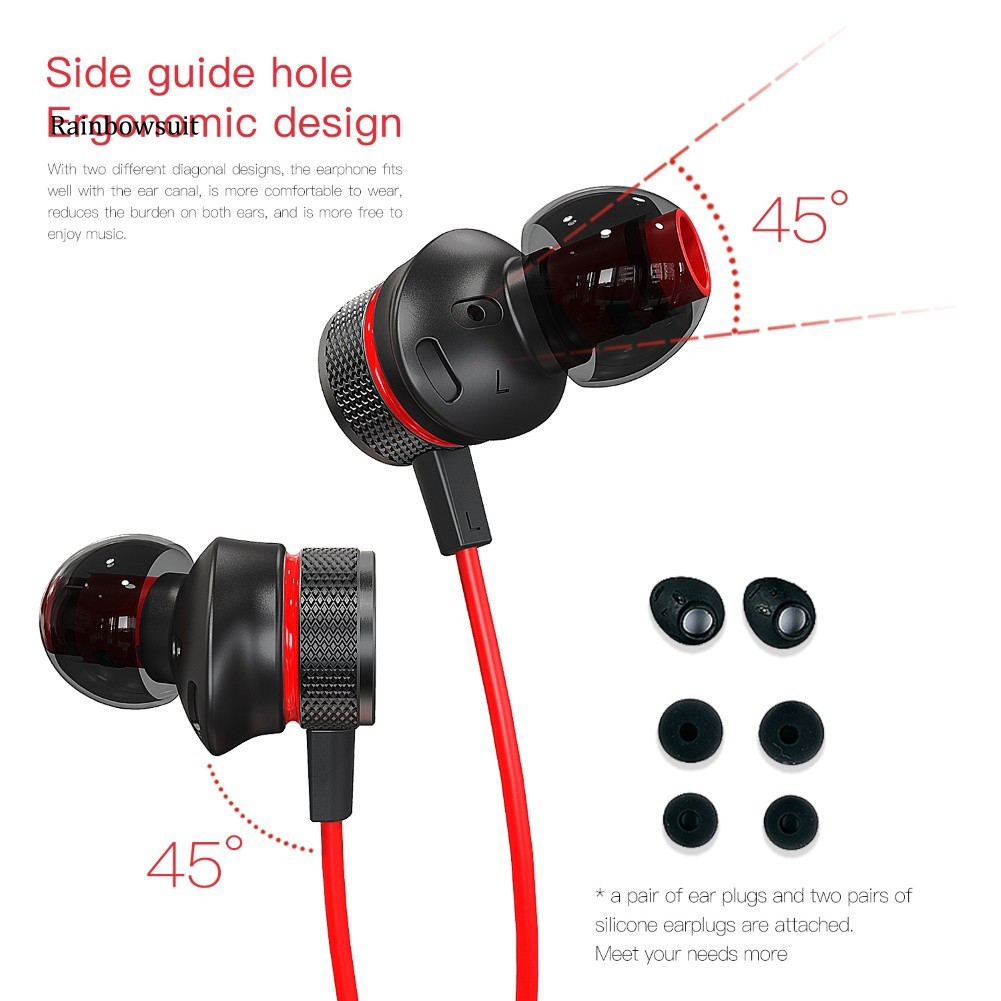 【RB】PLEXTONE G15 3.5mm Wired In-Ear Earphone Volume Control Game Headphone with Mic