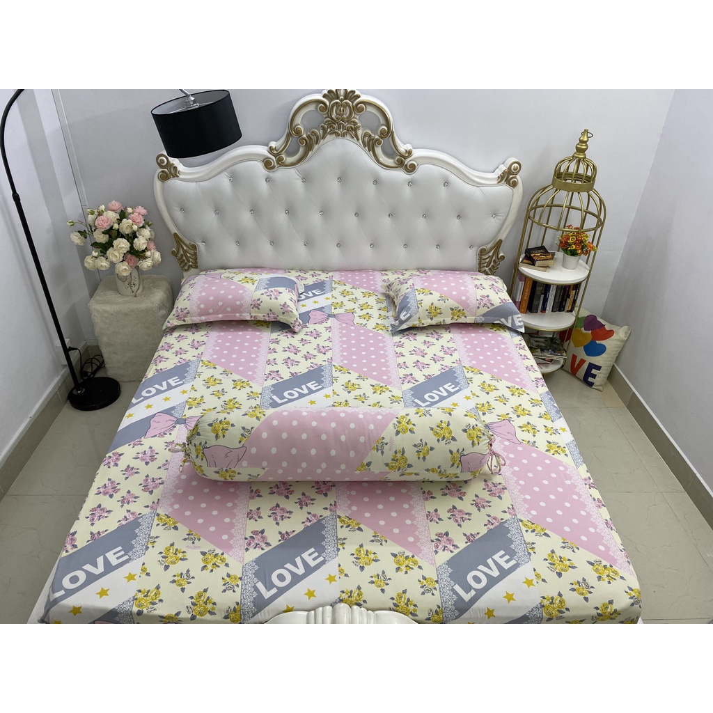 Bộ drapThun Hàn Quốc cầu vồng mới 4 món đủ size m6x2m, m8x2m -  ga, vỏ gối, vỏ ôm | BigBuy360 - bigbuy360.vn