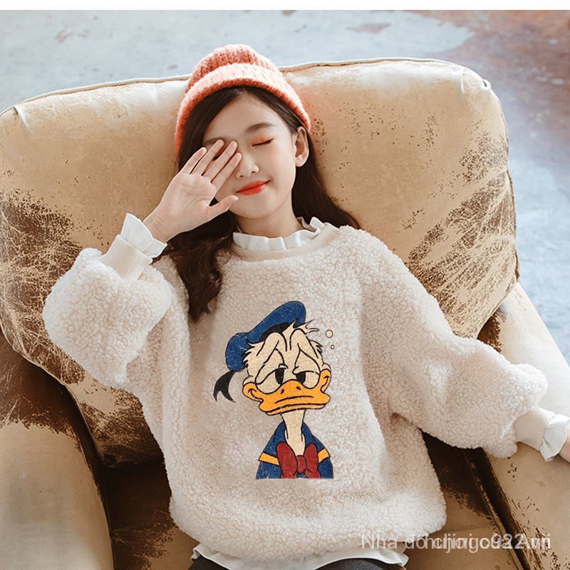 Fashionable Hat Long Sleeve Sweatshirts For Girls