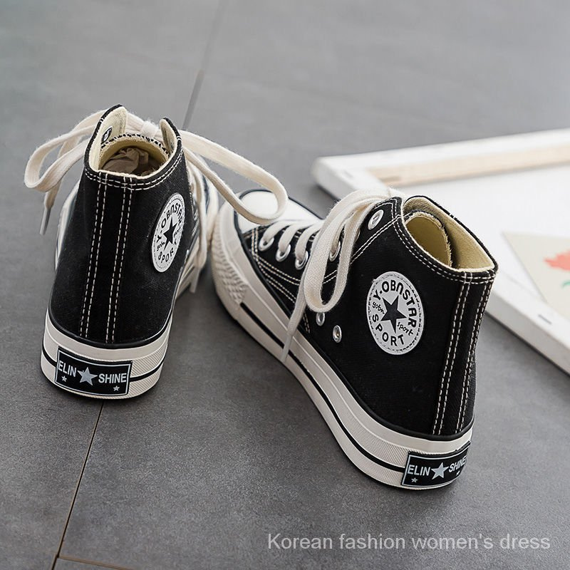 Giày Thể Thao Canvas Cổ Cao Phong Cách Hàn Quốc Thời Trang Mùa Hè Cho Nam 1970smen