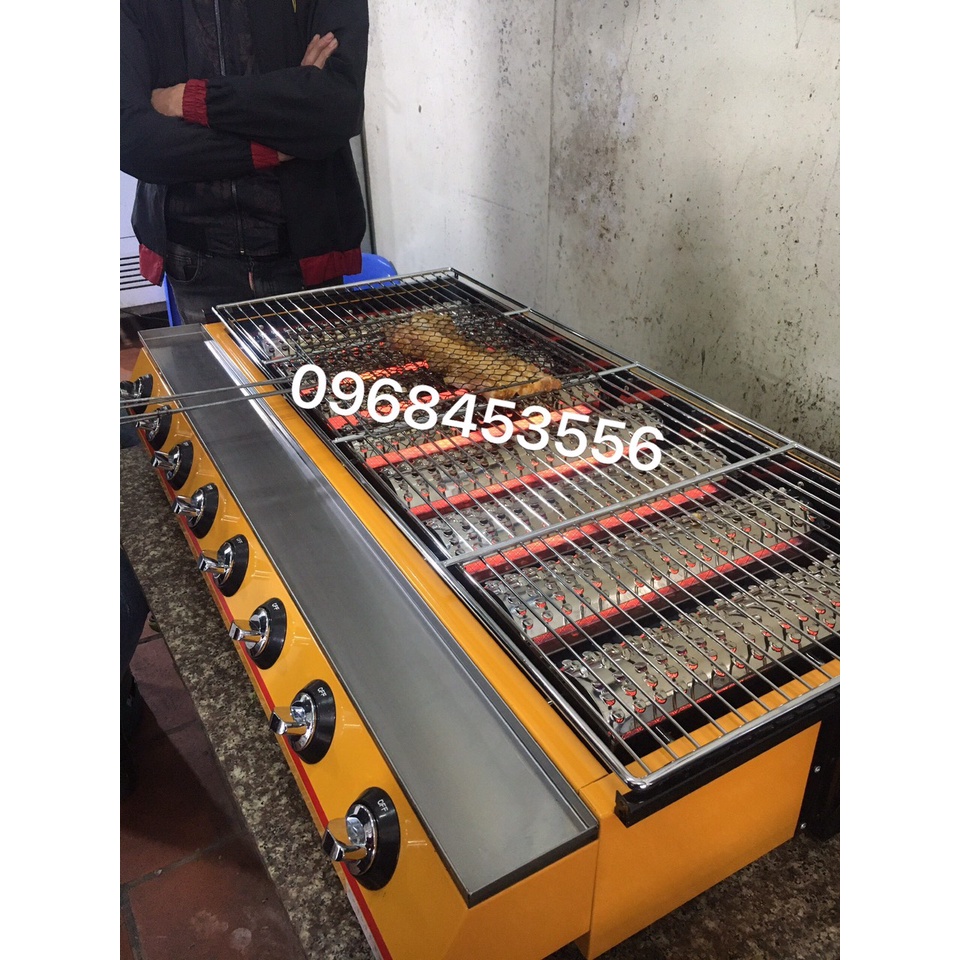 BẾP NƯỚNG BBQ BẰNG GAS 4-6 ĐẦU ĐỐT CHUYÊN NƯỚNG HÀU, BÁNH TRÁNG, THỊT NƯỚNG...