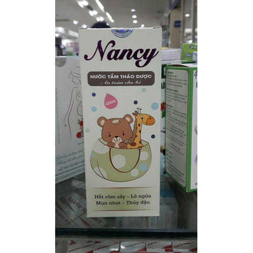 Nước tắm thảo dược Nancy - dành cho em bé (Lọ 220ml)