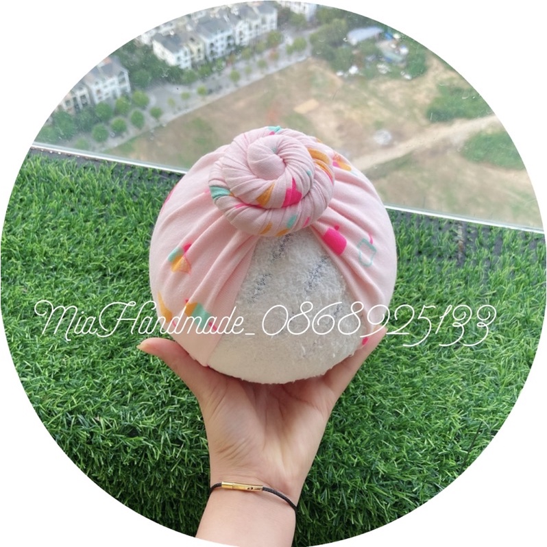 MŨ TURBAN CHO BÉ RẺ ĐẸP CHẤT COTTON MỀM MỊN