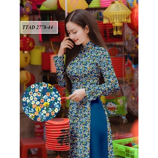 vải áo dài hoa nhí