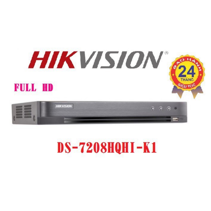 Đầu ghi hình HD-TVI 8 kênh TURBO 4.0 HIKVISION DS-7208HQHI-K1