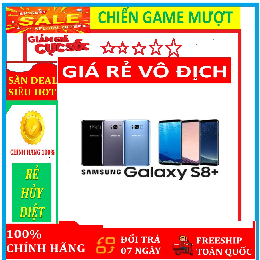điện thoại Samsung Galaxy S8 Plus bản 2sim 64G mới Chính Hãng