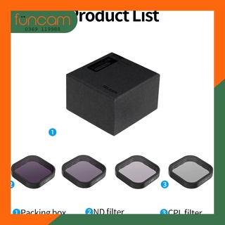 BỘ 4 FILTER CHO GOPRO HERO 9 10 11 12 BLACK (TELESIN)