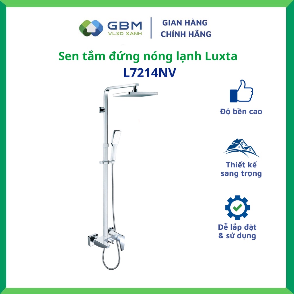 [Mã BMBAU300 giảm 10% đơn 499K] Sen Tắm Đứng Nóng Lạnh Luxta L7214NV -VLXD XANH