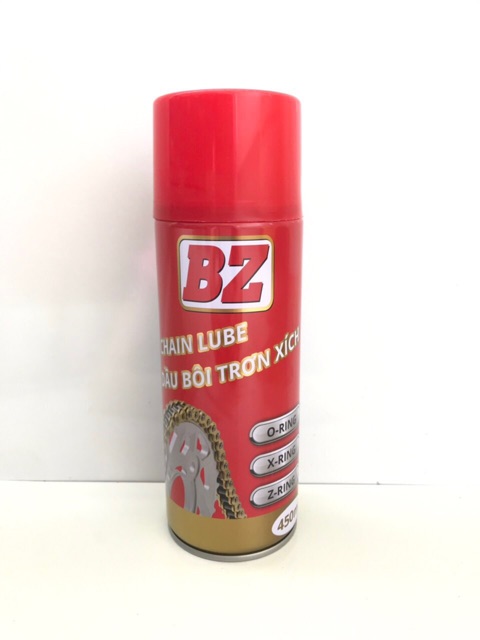 Xịt dưỡng sên BZ Chain Lube 450ml hàng Chính Hãng, đậm đặc , ko văng . DoChoiXeMay