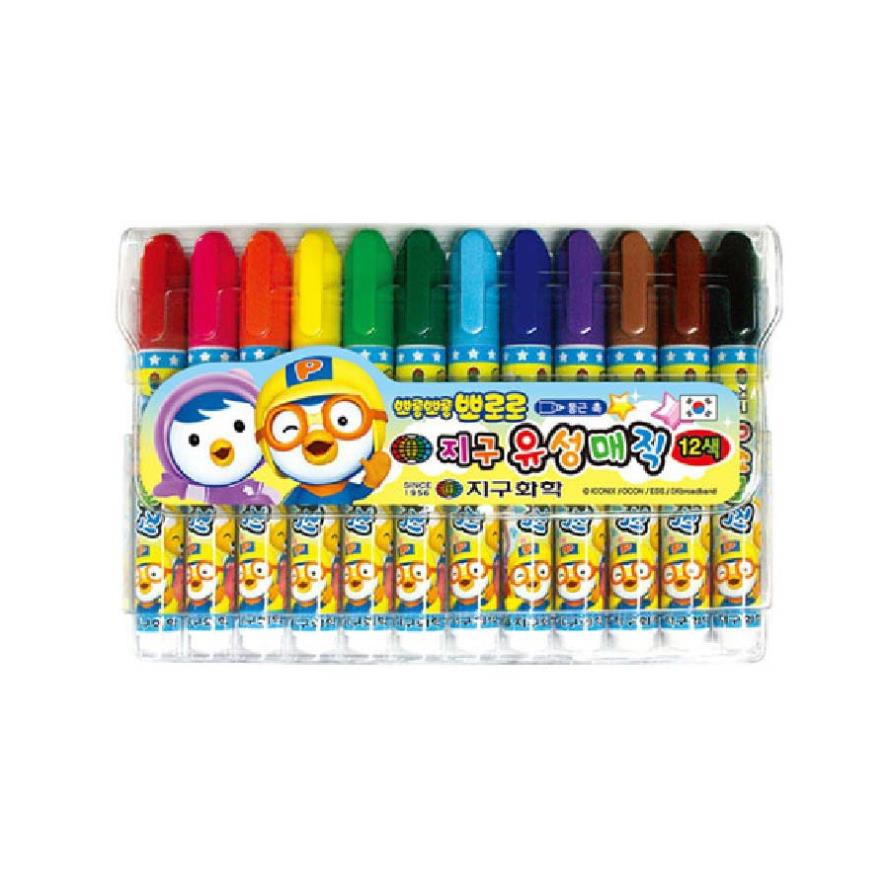 Bút Lông Dầu Pororo (12 Màu) Pororo Marker