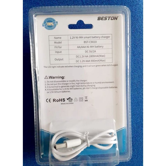 PIN SẠC BESTON AA/AAA 1.2V VÀ SẠC 8 KHE  C9010