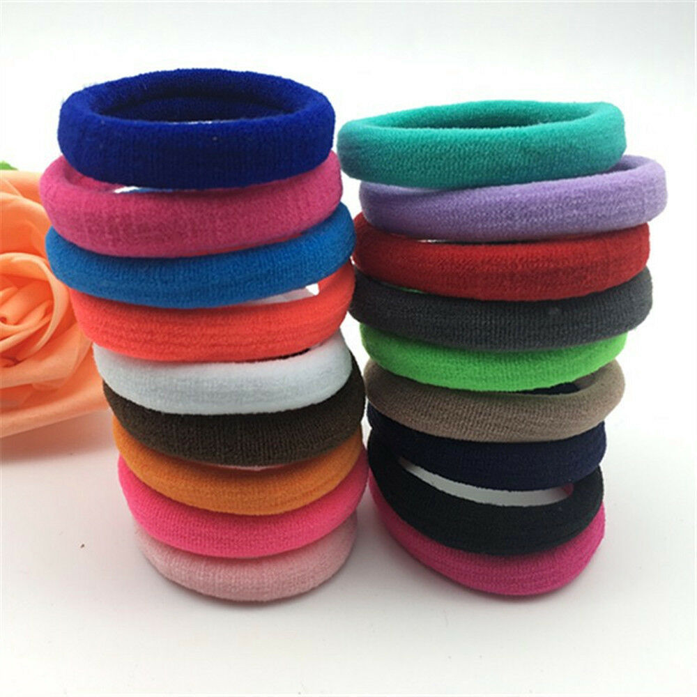 Set 50 dây buộc tóc co giãn cho nữ