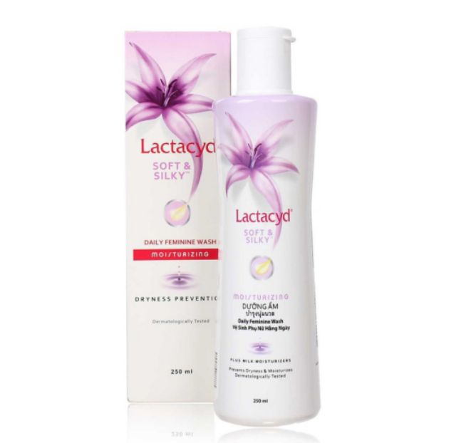 Dung dịch vệ sinh phụ nữ Lactacyd Soft &amp; Silky 250ml