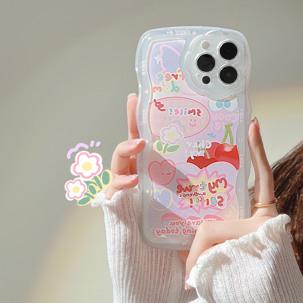 Ốp lưng iphone Ốp Điện Thoại Họa Tiết Graffiti Hai Chiều Kèm Dây Đeo Cho iphone13 12promax 13 Xs 8p/Promax/X/Xs/13/Pro/Max Dinuo case