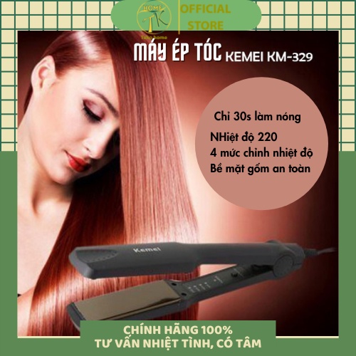 [BH 1 ĐỔI 1] Máy Ép Tóc Chính Hãng Kemi 4 Mức Chỉnh Nhiệt Độ Lược Tạo Kiểu Tóc Công Nghệ Mới 2021 - tigdnk