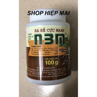 Phân bón lá npk - ra rễ cực mạnh n3m - 100gr