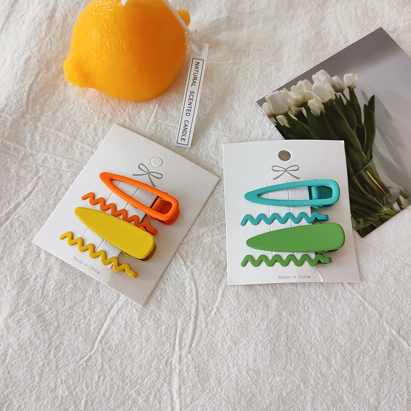 Set 4 kẹp tóc cùng tone màu - UniLabel