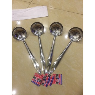 👍 [ Combo 2 cây vá ] Vá 7 inox loại 1 múc lẩu tiện dụng