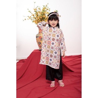 New: Áo dài bé gái 12-15kg