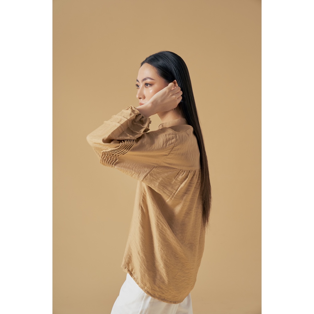 [26Studio] Áo sơ mi vải đũi Silvia top