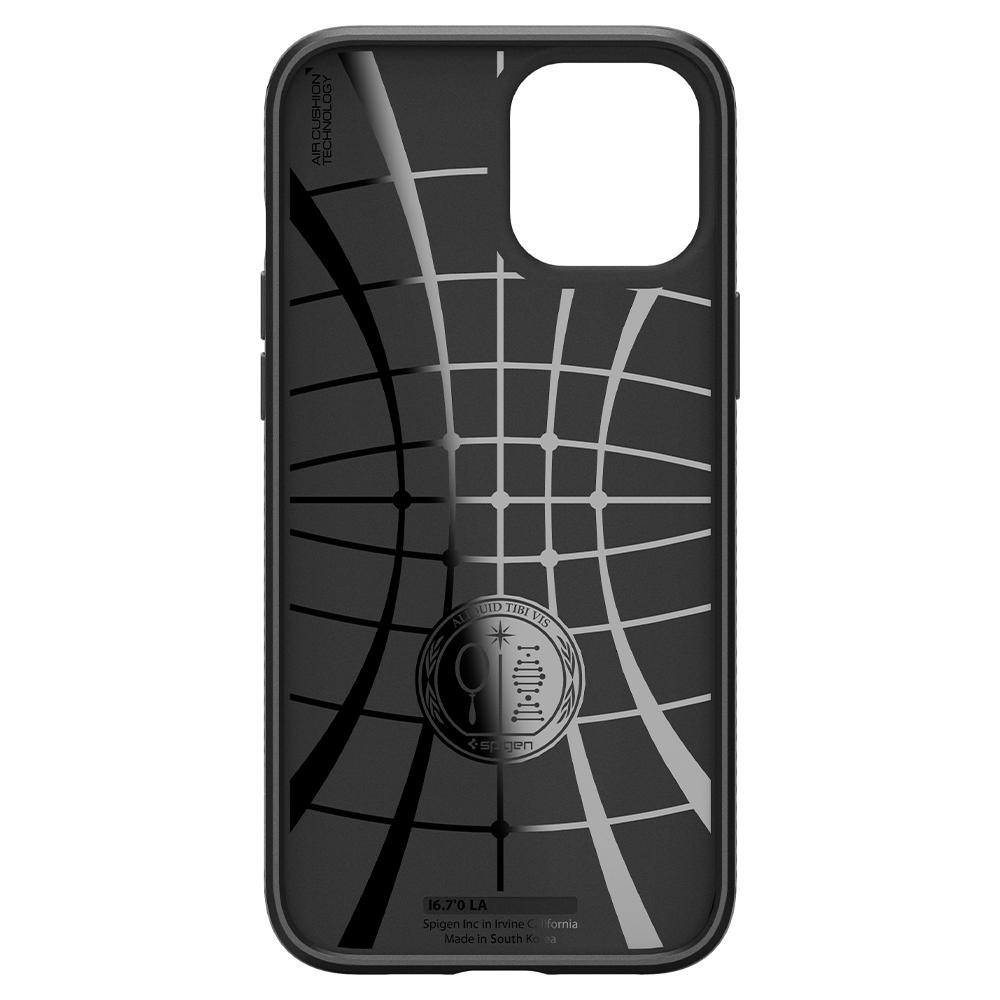 Ốp lưng chống sốc Spigen Liquid Air màu đen cho iPhone 12 Pro Max | iPhone 12 Pro | iPhone 12 Mini