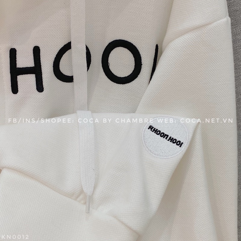 [KN0012]🍭 Áo khoác HOODIE ZIP nỉ hạt thêu KHOON HOODIE form oversize (Có sẵn/ảnh thật) | BigBuy360 - bigbuy360.vn