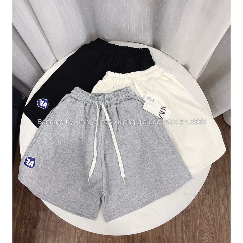 Quần đùi nữ 3 màu thời trang Banamo Fashion cạp chun dây rút quần short nữ chất nỉ da cá đẹp short FA 698 | BigBuy360 - bigbuy360.vn