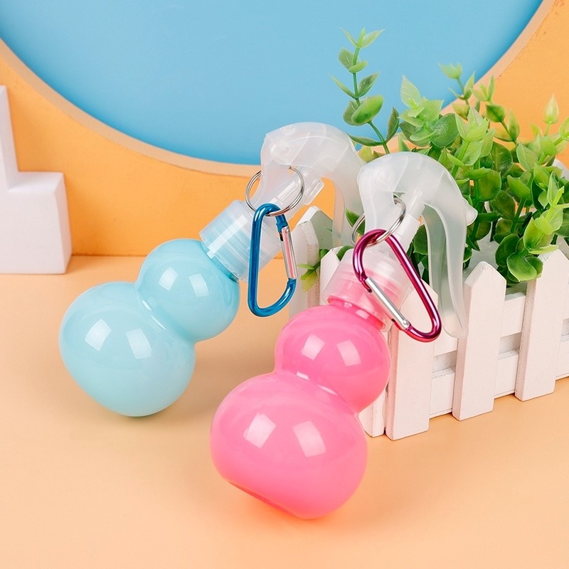 Chai xịt đựng dung dịch hình quả bầu 100ml có cò nhấn với móc treo tiện dụng khi đi du lịch