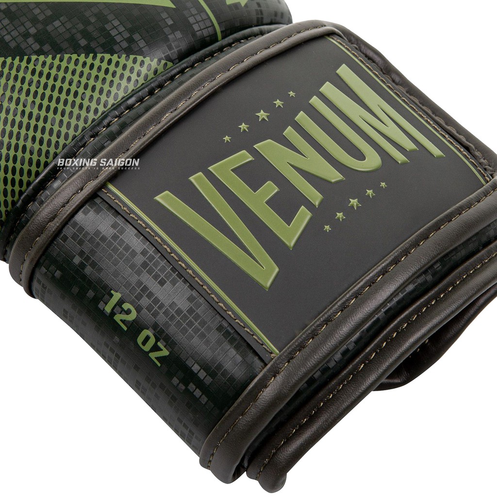 Găng tay boxing Venum Loma Commando - Black/Green