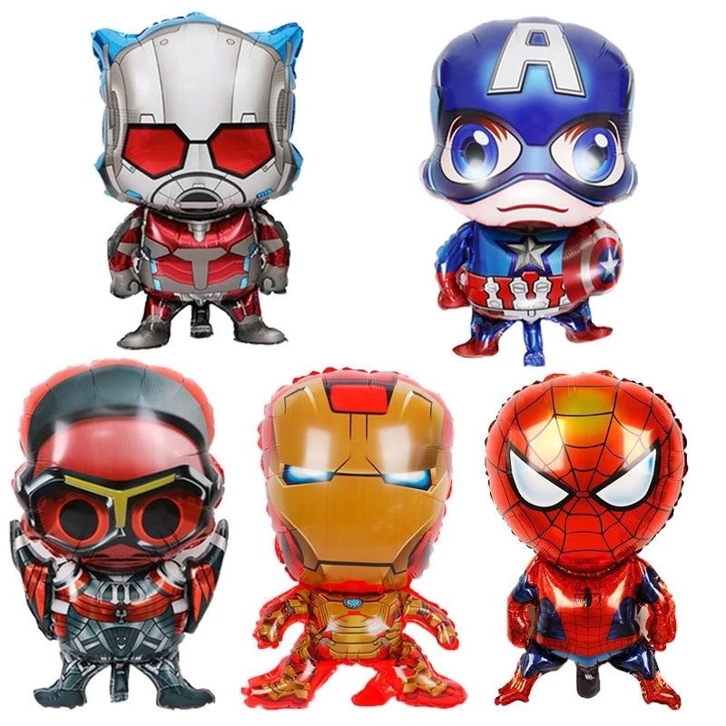 1 Bong Bóng Hình Siêu Anh Hùng Marvel 3D Trang Trí Tiệc Sinh Nhật Cho Bé