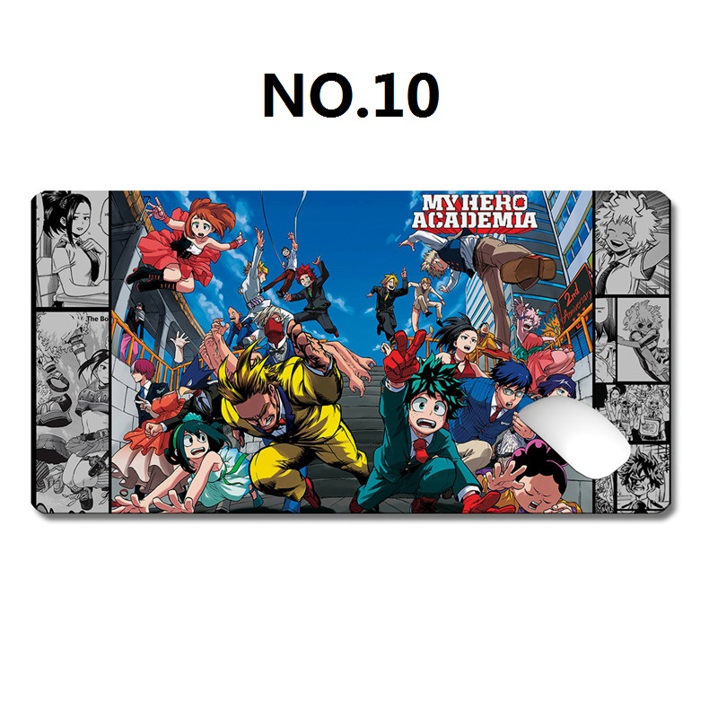 Miếng Lót Chuột Và Bàn Phím Chống Trượt Hình Nhân Vật Phim Học Viện Anh Hùng 30x60cm