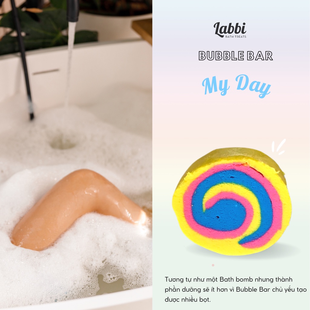 Bánh siêu tạo bọt bồn tắm MY DAY [Labbi] Bubble Bar