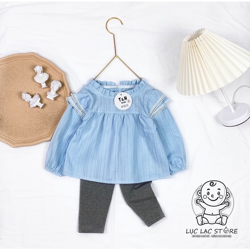 Set/bộ áo babydoll dễ thương cho bé gái từ 10-20kg (1-5 tuổi)