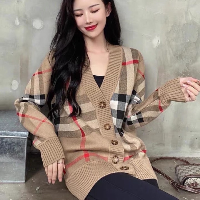 SALE Áo Khoác Len Cadigan Buberry