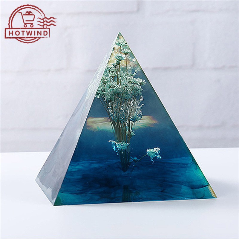 HW 15cm Large Pyramid DIY Silicone Mould Epoxy Resin Jewelry Casting Mold Handcraft Ornaments Tool