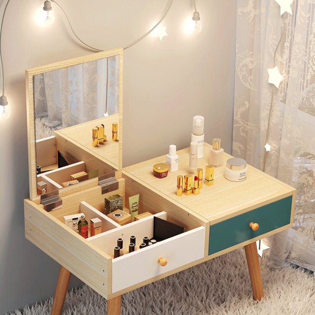 Bàn Trang Điểm Ngồi Bệt Phong Cách Hiện Đại( 60*40*38)